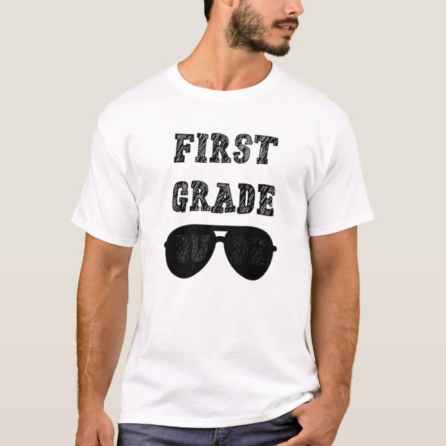 Kids First Grade Dude First Day Of School Swag Boy T-Shirt (Vorderseite)