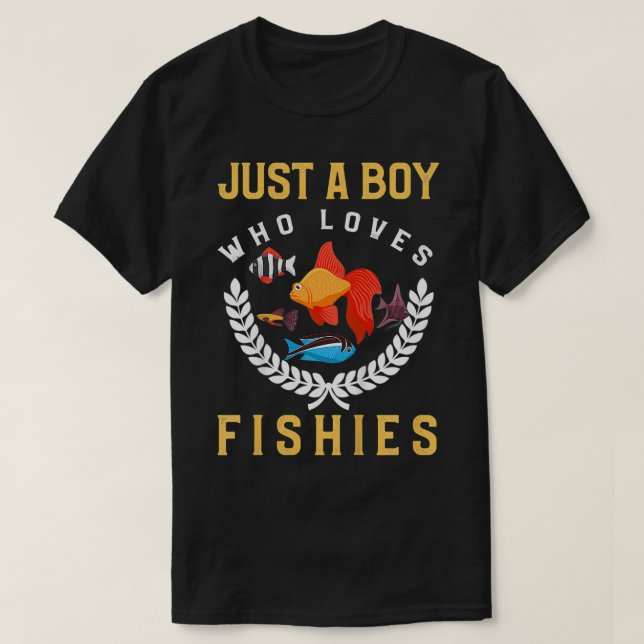 Kids Fish Lover Funny Aquarium Fishies Zitat Aqua T-Shirt (Design vorne)