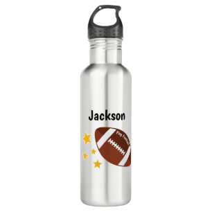 Kids Flag Football Stars Personalisiert Edelstahlflasche
