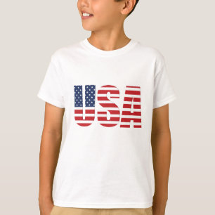 Kids Flag USA T - Shirt
