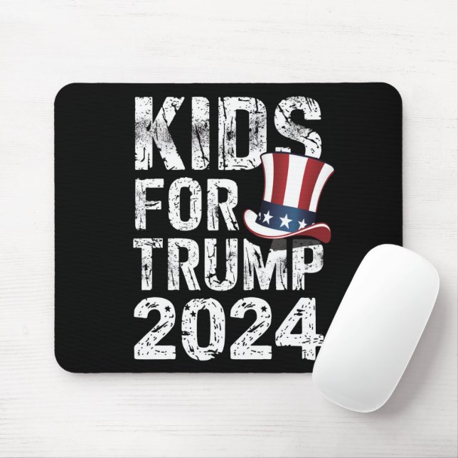 Kids for Trump USA Election 2024 Mousepad (Mit Mouse)
