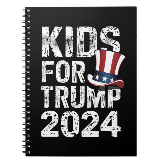 Kids for Trump USA Election 2024 Notizblock (Vorderseite)