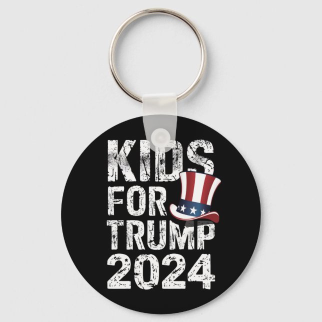 Kids for Trump USA Election 2024 Schlüsselanhänger (Vorderseite)