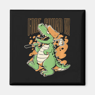 Kids Fore Squad T-Rex Dinosaur Golfspieler Grafik Magnet