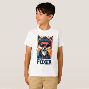 "Kids Foxer T - Shirt - Fun & Playful Fox Design f