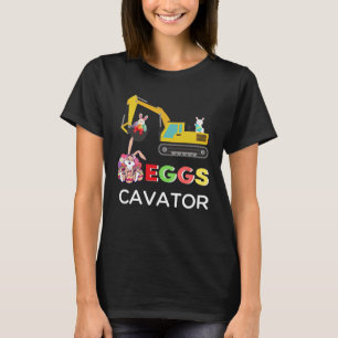 Kids Frohe Ostern Eierjagd Hase Bagger EierCa T-Shirt