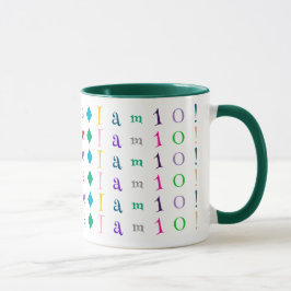 Kids Fun, Colorful Custom 16 Monogram, Name or Age Tasse