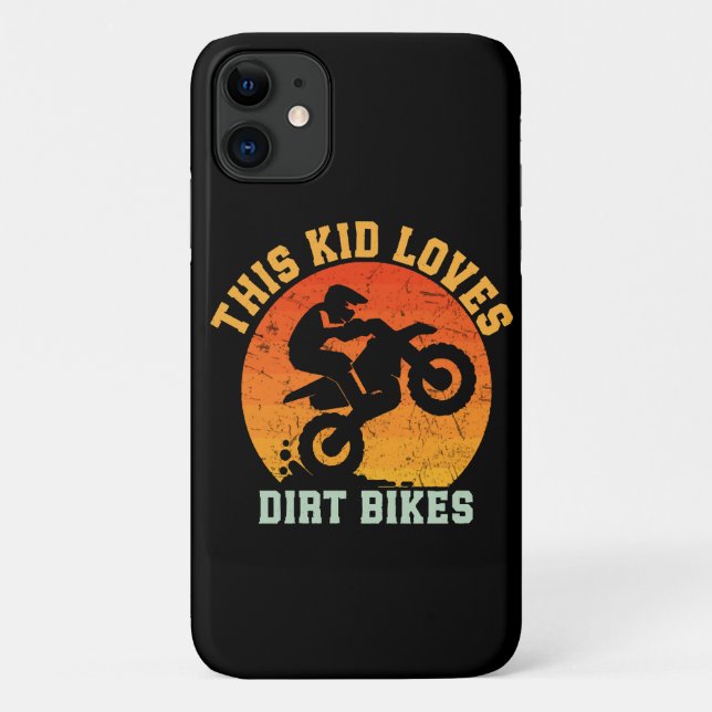 Kids Funny Dirt Bike Case-Mate iPhone Hülle (Rückseite)