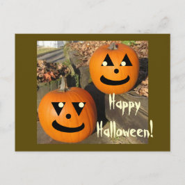 Kids Funny Halloween Country Pumpkins Postkarte