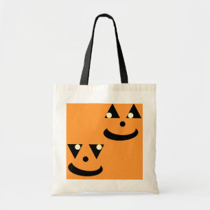 Kids Funny Halloween Pumpkin Faces Tragetasche