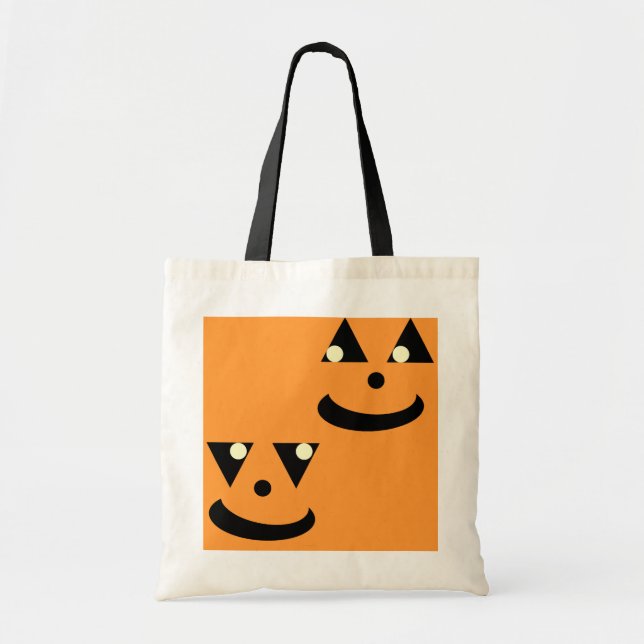 Kids Funny Halloween Pumpkin Faces Tragetasche (Vorne)