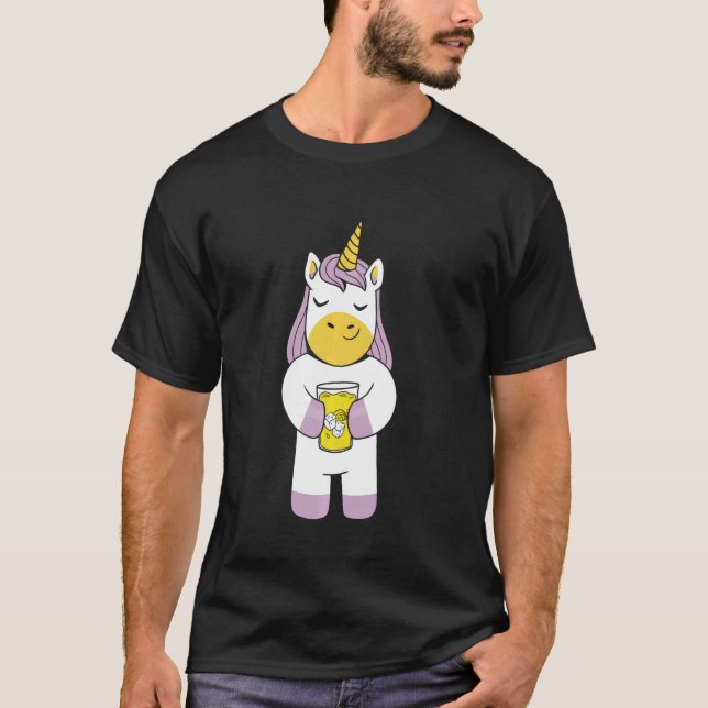Kids Funny Lemonade Stand Unicorn Lemon Citrus Jui T-Shirt (Vorderseite)