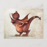 Kid's Funny Little Dragon Postkarte<br><div class="desc">Ein lustiger kleiner niedlicher Drache für Kinder aller Altersgruppen und Liebhaber von Magie,  Mythos und Fantasie. Dieser magische Marmordrache sieht ein bisschen kreuz aus,  pass auf! Drachen können heftig sein! Von einem zeichn des Kinderbuchillustrators Paul Stickland für StrangeStore.</div>