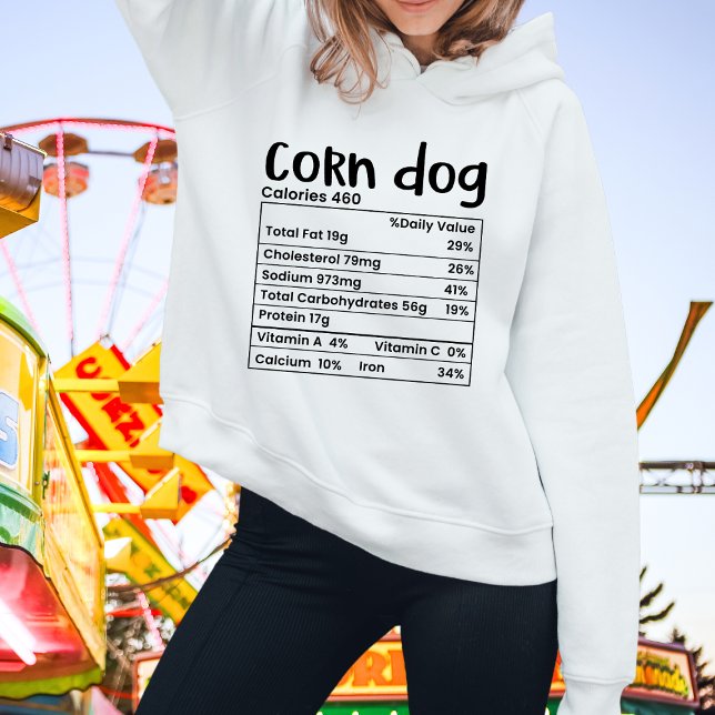 Kids Funny Mais Dog Nutrition Label Hoodie (Von Creator hochgeladen)