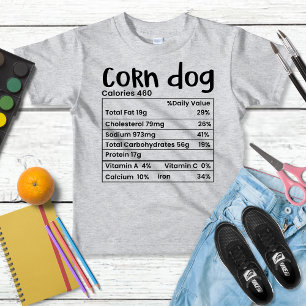 Kids Funny Mais Dog Nutrition Label T-Shirt
