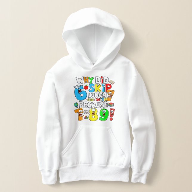 Kids Funny Maths Hoodie | Number Day School UK (Ablage )