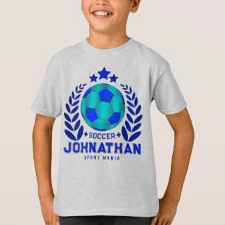Kids Fußball Custom Name | Geburtstagsgeschenke fü T-Shirt