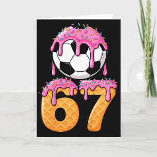 Kids Fußball Drip Nummer 67 Jungen Fußballspieler  Karte