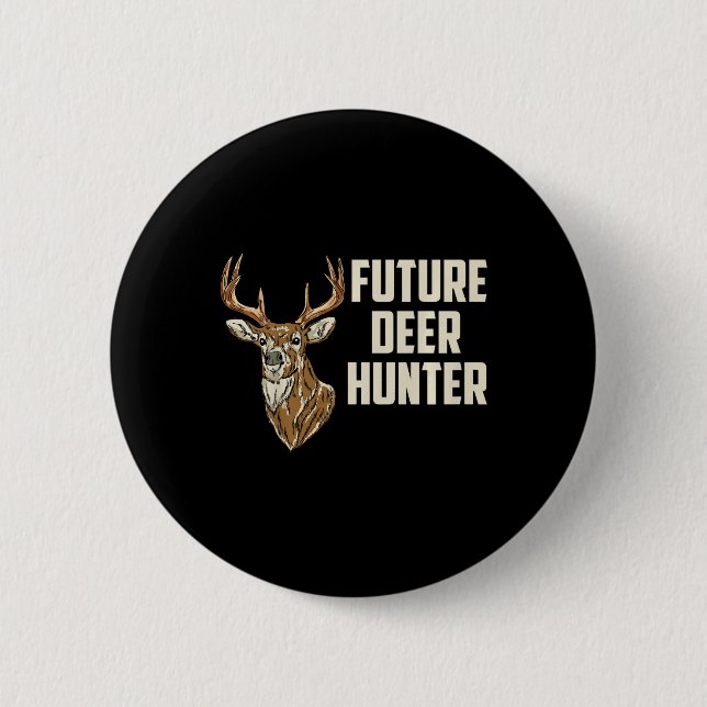 Kids Future Deer Hunter Daddy's Jagd Buddy Todd Button (Vorderseite)