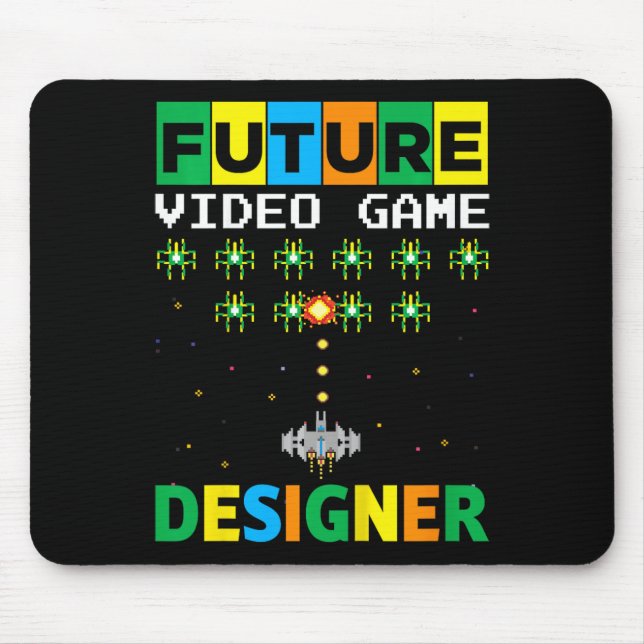 Kids Future Video Game Developer Kinderspiel Mousepad (Vorne)