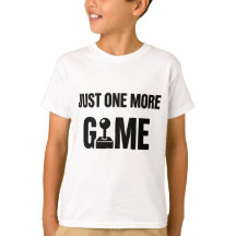 Kids Gamer T-Shirt – “Just One More Game” 