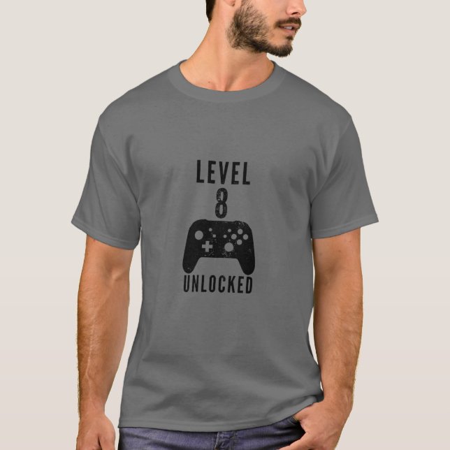 Kids Gaming Controller Design Stufe 8 entsperrt 8. T-Shirt (Vorderseite)