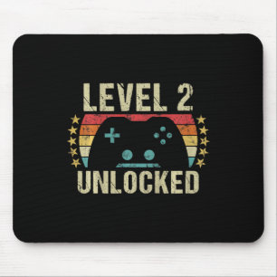 Kids Gaming Vintage 2. Geburtstagsgeschenk 2 Jahre Mousepad