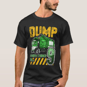 Kids Garbage Truck 9. Geburtstag 9 Jahre alt Gebur T-Shirt