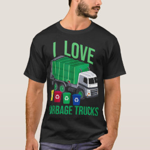 Kids Garbage Truck Driver Waste Management Gerecyc T-Shirt