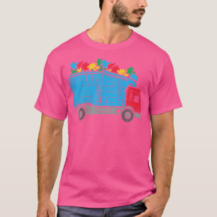 Kids Garbage Truck Pieces Cute Autism Awareness To T-Shirt
