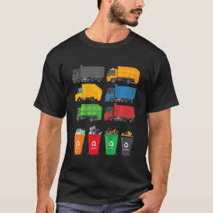 Kids Garbage Truck Recycelnd Tagesmüll Abfälle Sep T-Shirt
