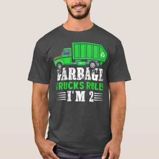 Kids Garbage Trucks Regel I m 2 Jahre alter Müll T T-Shirt