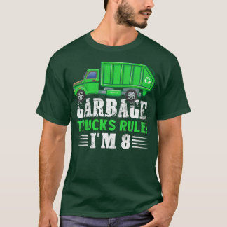 Kids Garbage Trucks Regel I m 8 Jahre alter Müll T T-Shirt
