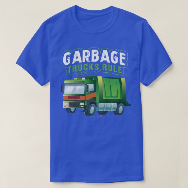 Kids Garbage Trucks Rule Garbage Trucks1550 T-Shirt (Design vorne)