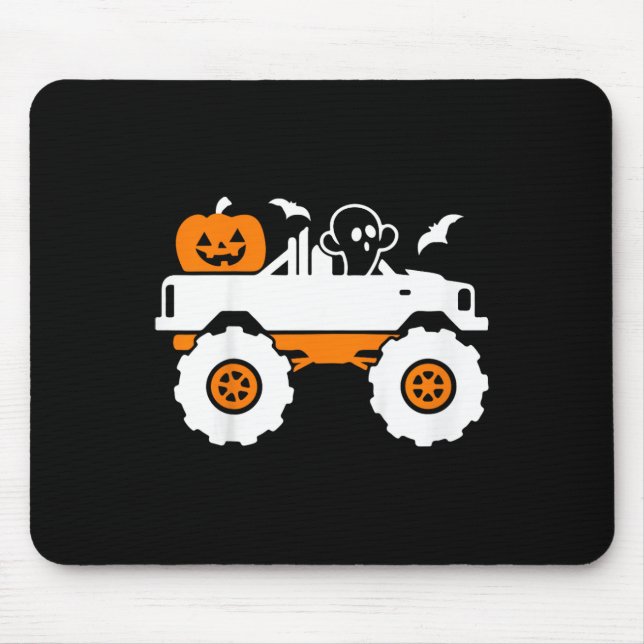 Kids Ghost Pumpkin Riding Monster Lazy Hallo Mousepad (Vorne)