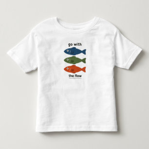 Kids Go With The Flow Fisch T-Shirt Cute Kleinki