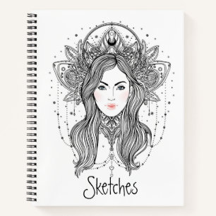 Kids Goddess Sketches Notizbuch