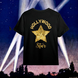 Kids Gold Hollywood Star T - Shirt