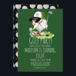 Kids Golf Balls Gnome Birthday Party Einladung<br><div class="desc">Golf Einladungen für Geburtstagsparty-Textured Golf Balls und Gnome</div>