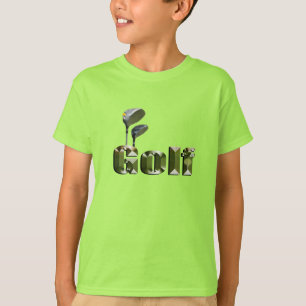 Kids Golf Clubs und Dimensions Logo Tshirt, T-Shirt