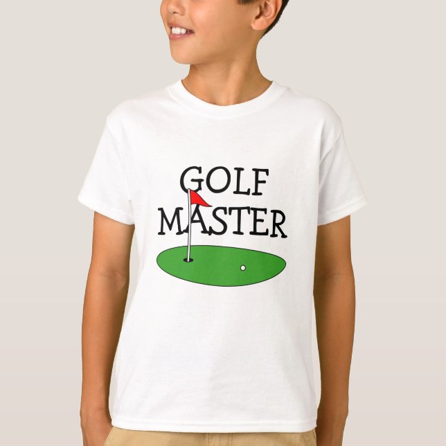 Kid's Golfbekleidung. Niedliches Shirt für Kinder (Vorderseite)