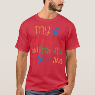 Kids Grandma And Grandpa Love Me Grandchild Tee