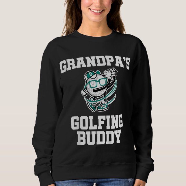 Kids Grandpas Buddy Golf Buddy Sweatshirt (Vorderseite)
