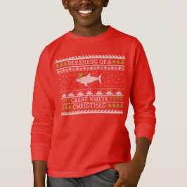 Kids Great White Christmas Ugly Sweater T-Shirt