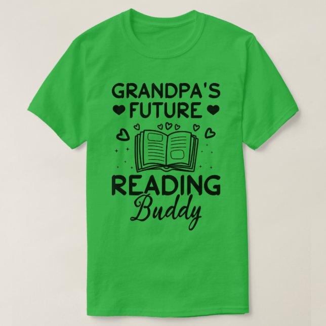 Kids Großvaters Zukunft Buddy Kids buchen Liebe T-Shirt (Design vorne)