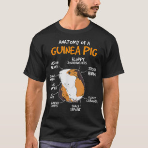 Kids Guinea Pig Gift Cavy Stuff Anatomy of A Guine T-Shirt