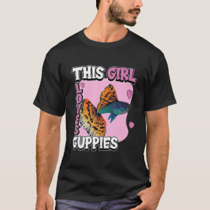 Kids Guppy Zitat Fisch Aquarium Eigentümer dieses T-Shirt