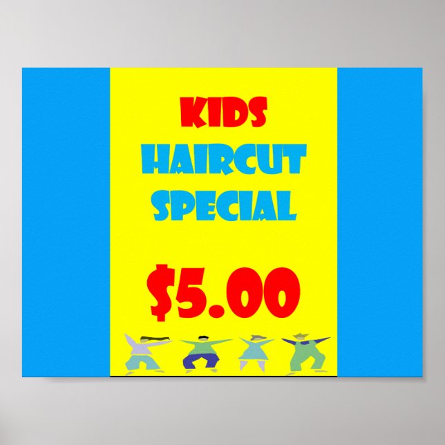 Kids Haircut Special Poster Matte (Vorne)