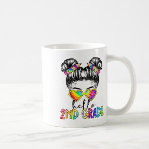 Kids Hallo 2. Zweite Klasse Unordentlicher Knoten  Kaffeetasse