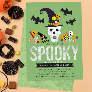 Kids Halloween Costume Party Einladung